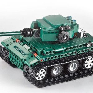 Motorized WW2 German Tiger 1 Tank - Building Blocks - 9