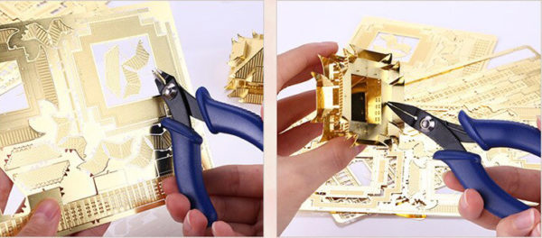 3D Metal Puzzle Kits - Golden Rose Flowers - 5