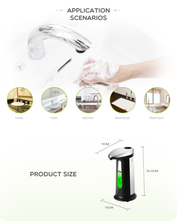 400Ml Automatic Liquid Soap Dispenser 3