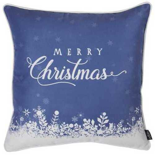 Christmas Snow View Printed Decorative Throw Pillow Cover 2