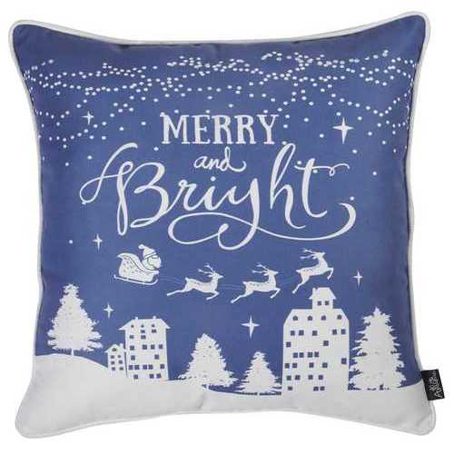 Christmas Snow Printed Decorative Throw Pillow Cover 3