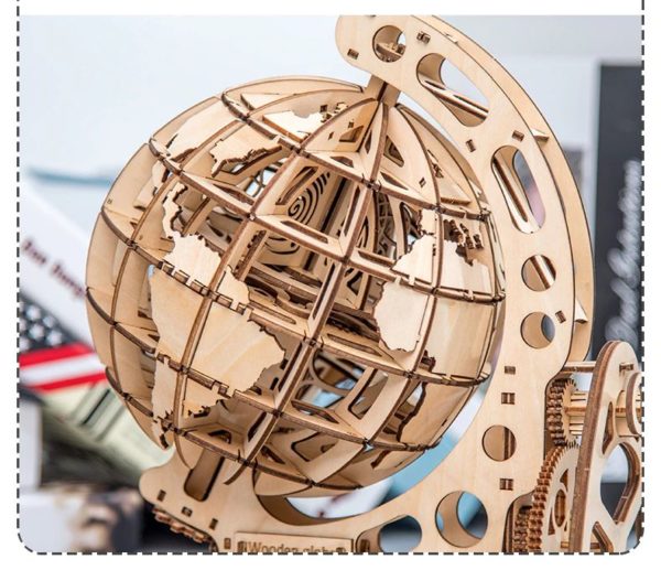 3D Wooden Globe - 3