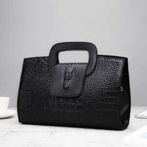 Crocodile Faux Leather Handbag
