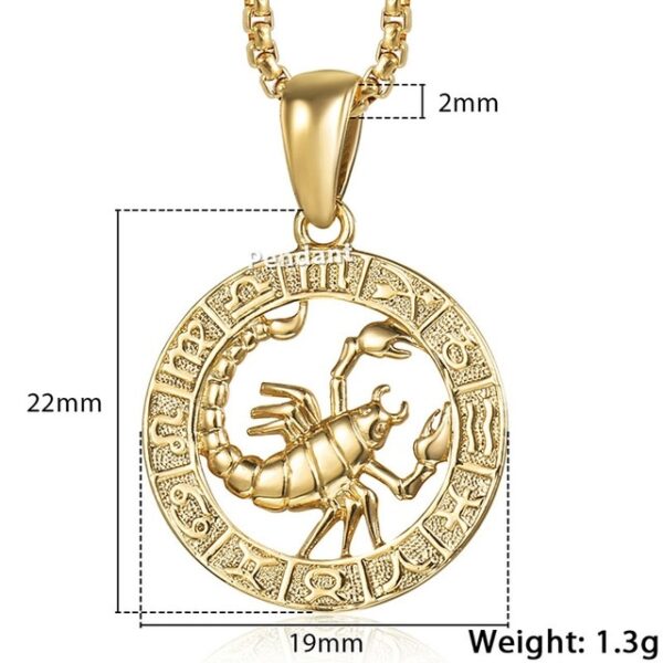 Zodiac Pendant Necklace 1