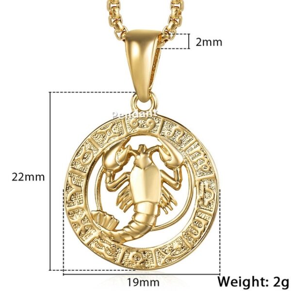 Zodiac Pendant Necklace 3