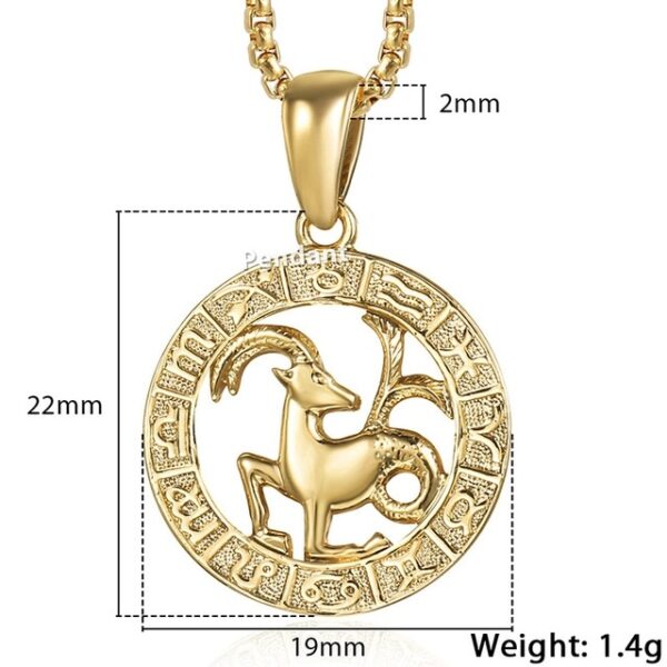 Zodiac Pendant Necklace 6