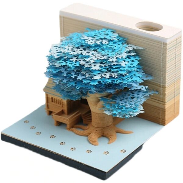 3D Memo Pad - Blue