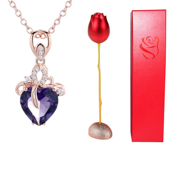 Rose and Pendant Gift Pack 8