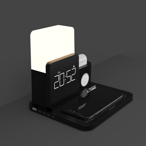 Multifunctional Alarm Clock and Wireless Charger 1