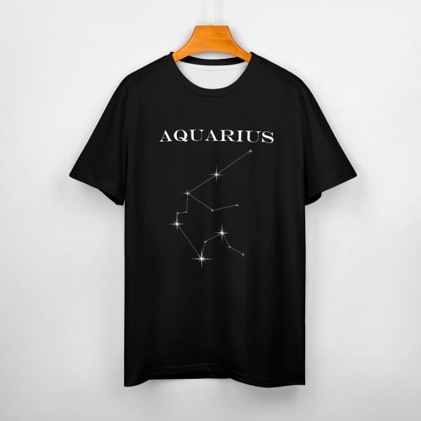 Women's Aquarius Constellation Print T-Shirt 3