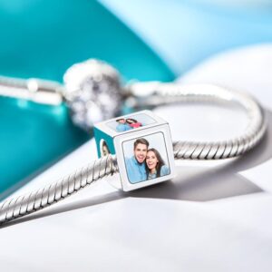 Four Sided Photo Charm Square